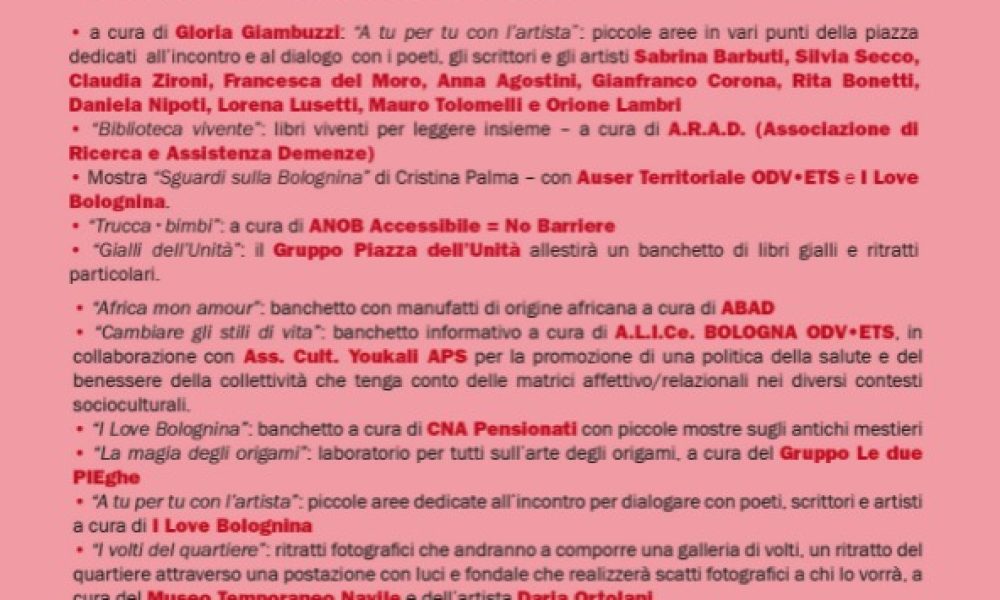 Festa I LOVE BOLOGNINA
