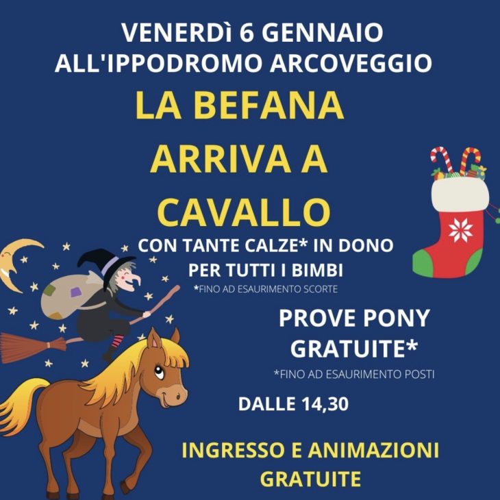LA BEFANA ARRIVA A CAVALLO