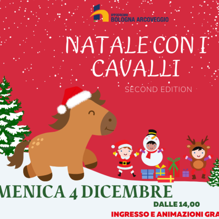 Natale con i Cavalli all’ Ippodromo di Bologna : 4 -8 -11-26 DICEMBRE e 6 GENNAIO