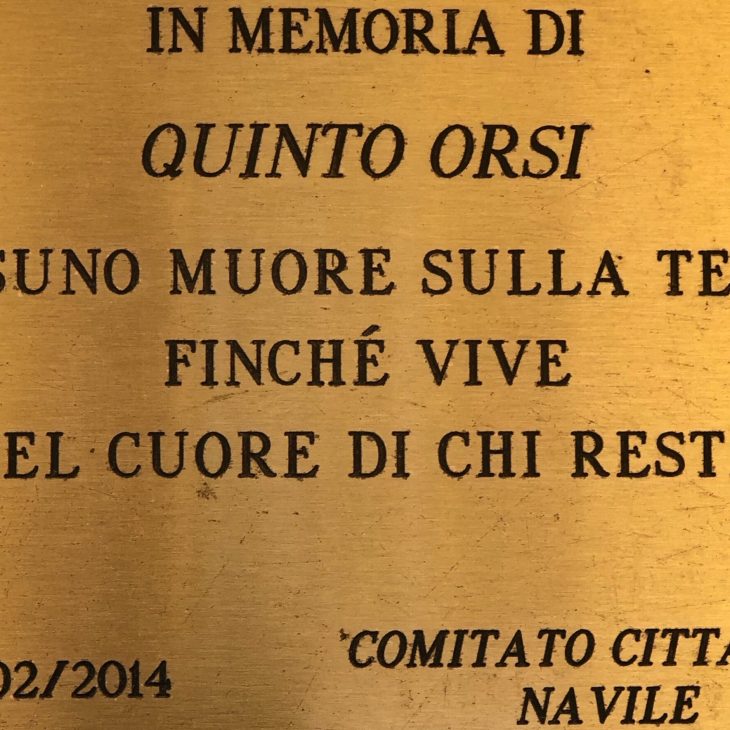 Commemorazione Quinto Orsi